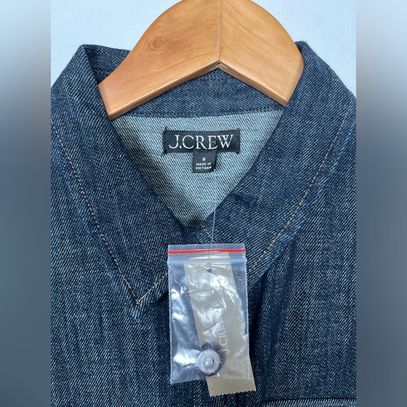 J.Crew Women’s Size 8 Denim Jean Short Sleeve Tie Waist Mini Dress - Picture 9 of 16